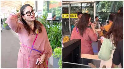Kareena Kapoor Khan faces backlash for ‘skipping queue’ at airport; netizens ask ‘Who gave celebrities this entitlement?' | Hindi Movie News