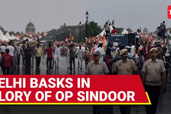 Indians Wave Tricolour With Pride To Celebrate Op Sindoor Against Pak