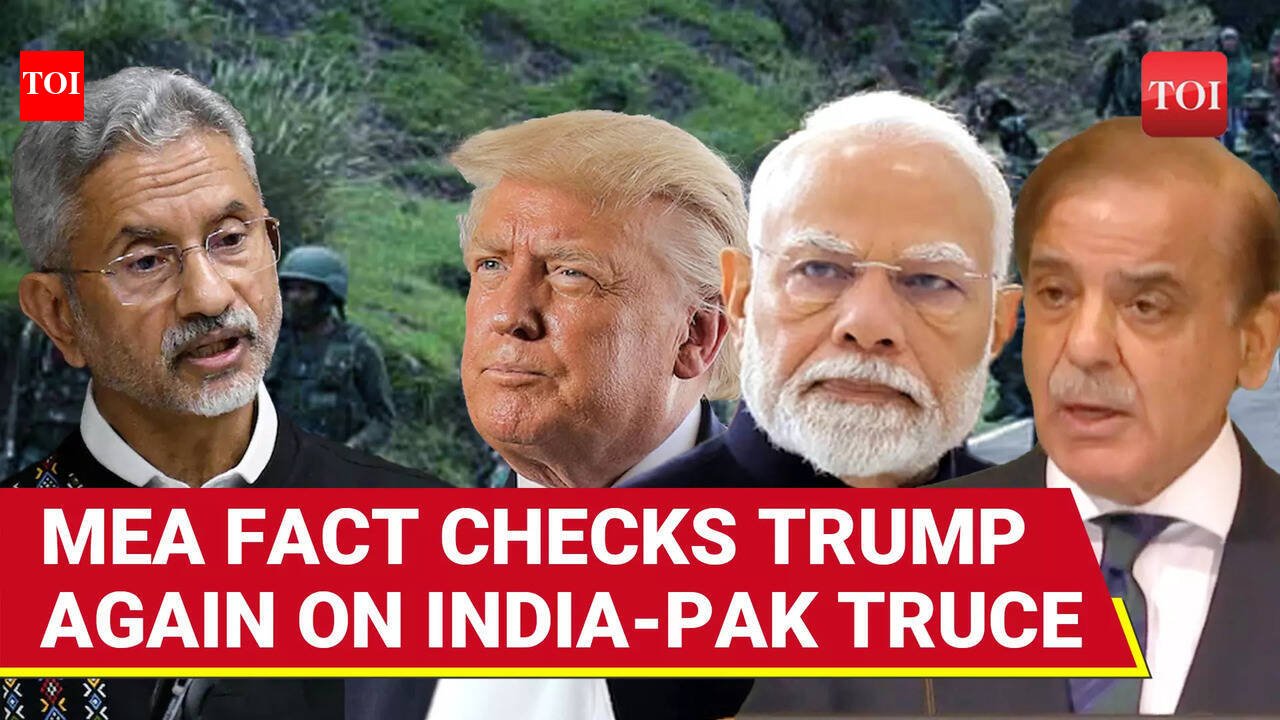 MEA Gives Trump Reality Check On MEDIATING India-Pak Ceasefire