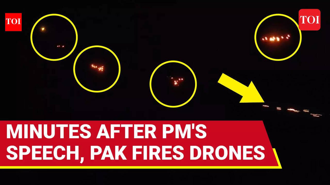 Pakistan Attacks India Moments After PM Modi's Ultimatum; Drones Destroyed Mid-air In J&K's Samba