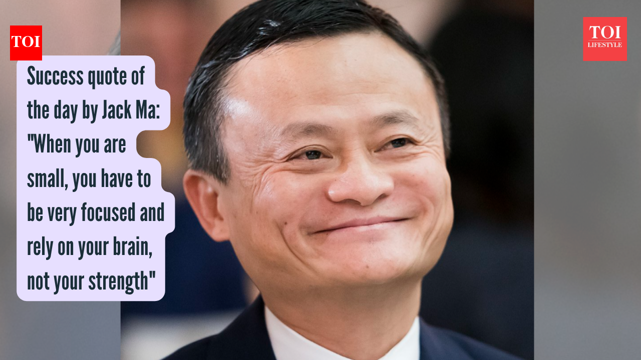 Success quote of the day by Jack Ma: "When you are small, you have to be very focused and rely on your brain, not your strength"