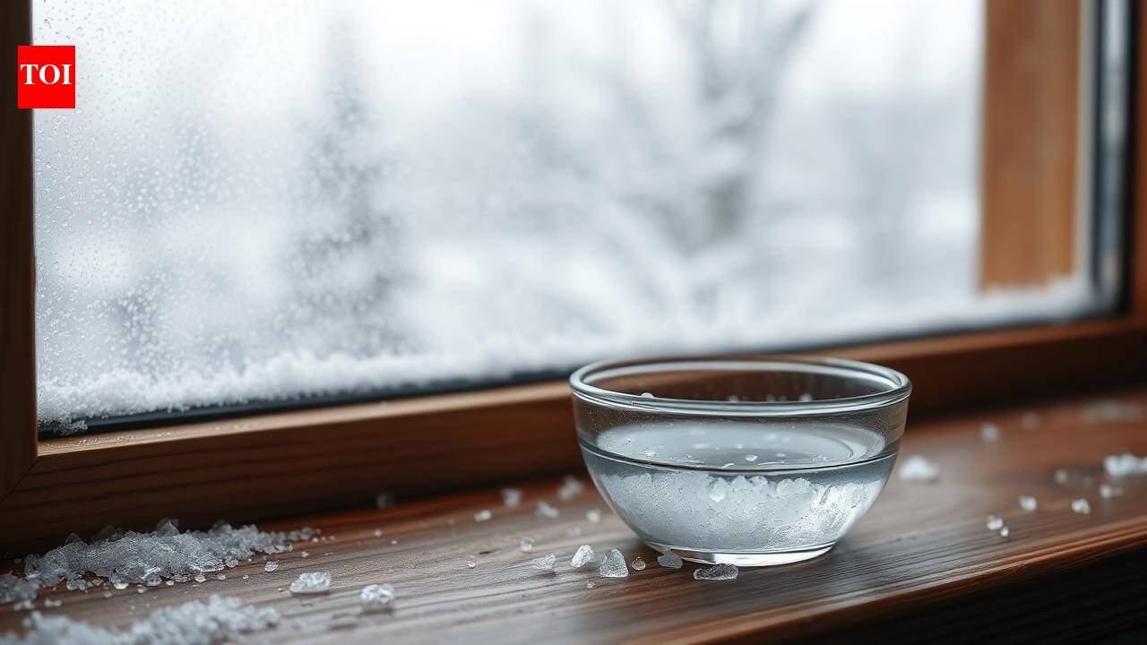 The windowsill secret: How a bowl of salt can stop winter window fogging |