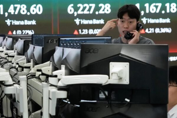 Asian Stocks: Asian stocks today: Stocks ease but set for weekly gains amid optimism on war de-escalation