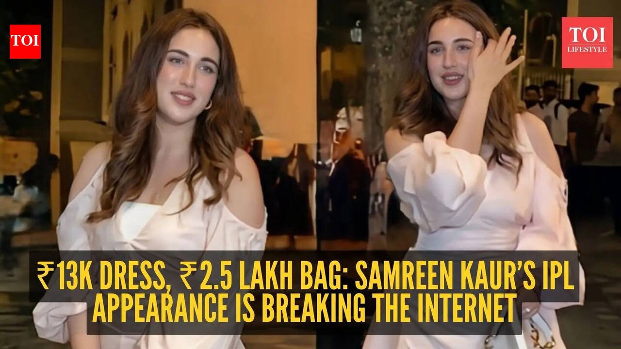 Samreen Kaur: Arshdeep Singh’s rumoured girlfriend Samreen Kaur steals the spotlight in ₹13K pink dress - and a ₹2.5 lakh Dior bag at Mumbai Indians vs Punjab Kings clash
