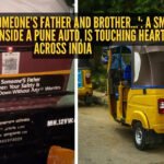 'I am also someone’s father and brother…': A small message inside a Pune auto, is touching hearts across India