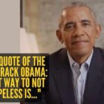 Success quote of the day by Barack Obama: “The best way to not feel hopeless is..." |
