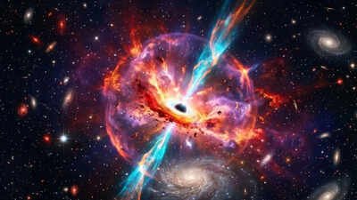 Black hole wakes after 100 million years and erupts like a cosmic volcano |