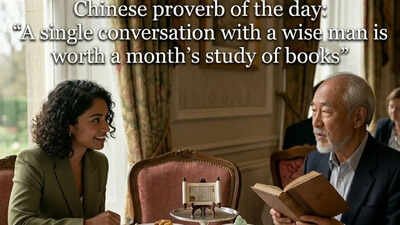 Chinese proverb of the day: “A single conversation with a wise man is worth a month’s study of books” — what it reveals about learning, experience, and real-world understanding |