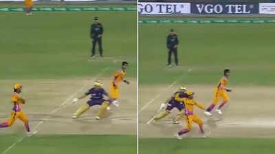 Comedy of errors in PSL! Chaos unfolds on free hit after yes-no call creates confusion - Watch | Cricket News