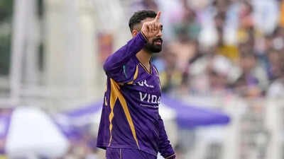 Playing with 'two fractures' in hand, Varun Chakravarthy wins 'Player of the match' as KKR beat RR in IPL 2026 | Cricket News