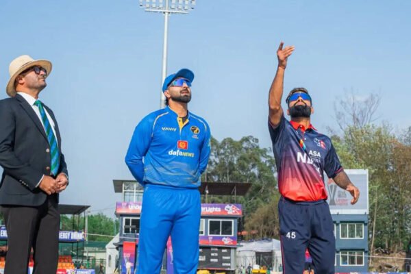 Nepal 62/3 in 10.0 Overs | NEP vs UAE, 1st T20I Live Score: Arjun Saud bowled as Nepal loses first wicket