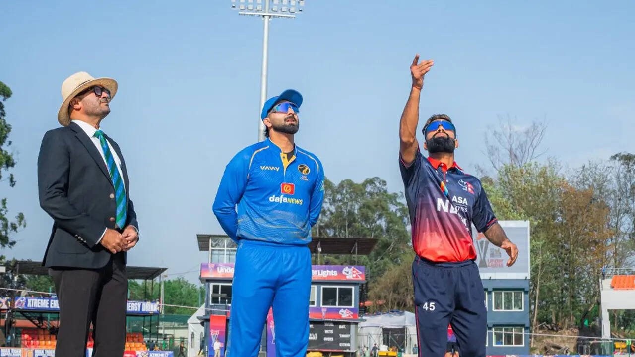 Nepal 62/3 in 10.0 Overs | NEP vs UAE, 1st T20I Live Score: Arjun Saud bowled as Nepal loses first wicket