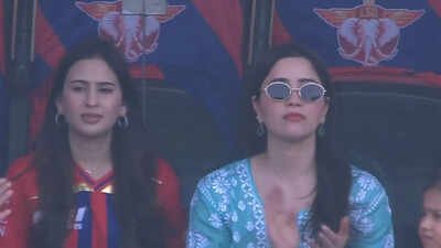 Arjun Tendulkar's sister Sara Tendulkar, wife Saaniya Chandhok in stands for LSG vs GT clash | Cricket News