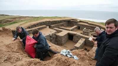 In 1850, a local Orcadian surveyed a storm-battered shoreline and accidentally discovered a Neolithic village hidden for millennia |