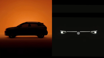 Volkswagen Taigun facelift teased with connected lights: Launch date, changes & more