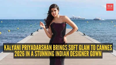Kalyani Priyadarshan stuns at Cannes 2026 in a regal purple gown celebrating Indian craftsmanship