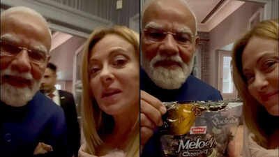 Watch: PM Modi's surprise gift for Giorgia Meloni has a very 'Melodi' twist