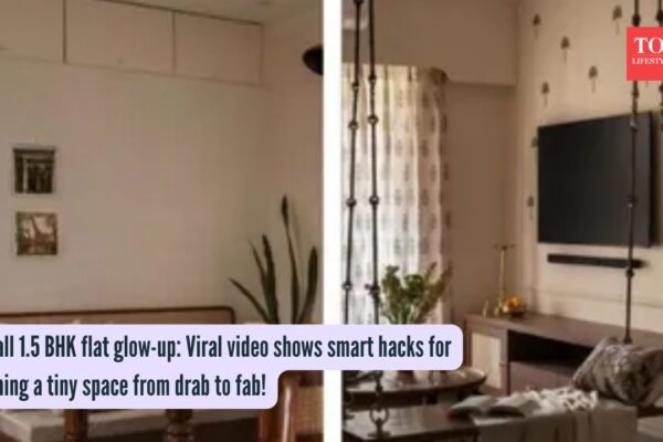 Decorating Small Homes: Small 1.5 BHK flat glow-up: Viral video shows smart hacks for turning a tiny space from drab to fab!