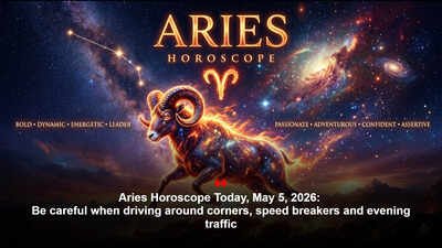 Aries Horoscope Today, May 5, 2026: Be careful when driving around corners, speed breakers and evening traffic