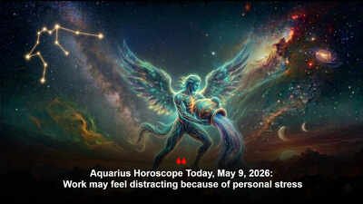 Aquarius Horoscope Today, May 9, 2026: Work may feel distracting because of personal stress