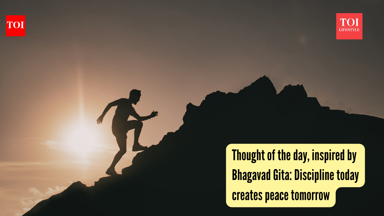 Discipline today creates peace tomorrow