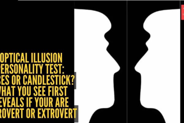 Optical illusion personality test: Faces or candlestick? What you see first reveals if your are introvert or extrovert |
