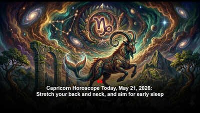 Capricorn Horoscope Today, May 21, 2026: Stretch your back and neck, and aim for early sleep