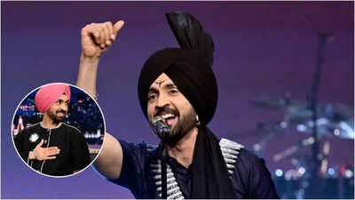 Diljit Dosanjh reacts STRONGLY at concert, calls out protesters; hits back at national media: 'Jitne jhande dikhane, dhikhao' | Hindi Movie News
