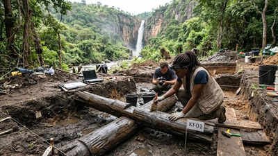 A 476,000-year-old wooden structure found in Kalambo Falls is changing human history