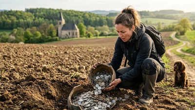 A woman’s casual walk turns into a jackpot: More than 2,000 ancient coins were unearthed in a field in the Czech Republic | World News
