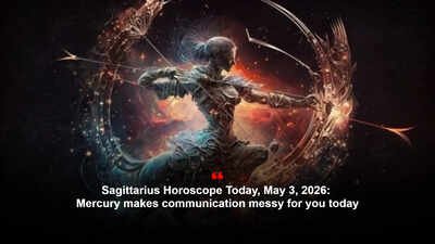 Sagittarius Horoscope Today, May 3, 2026: Mercury makes communication messy for you today