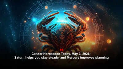 Cancer Horoscope Today, May 3, 2026: Saturn helps you stay steady, and Mercury improves planning