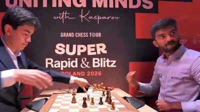 After D Gukesh's viral 'first pump' celebration, Javokhir Sindarov gets his revenge - Watch | Chess News