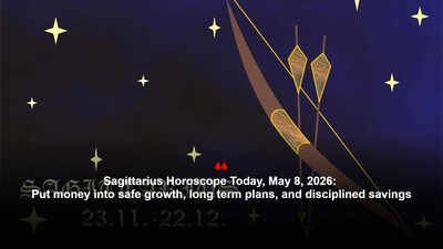 Sagittarius Horoscope Today, May 8, 2026: Put money into safe growth, long term plans, and disciplined savings