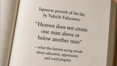 Japanese proverb of the day by Yukichi Fukuzawa: “Heaven does not create one man above or below another man” — what this famous saying reveals about education, opportunity, and social progress |