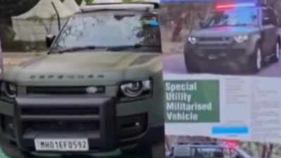 Land Rover Defender showcased as military SUV for Indian Army! Details