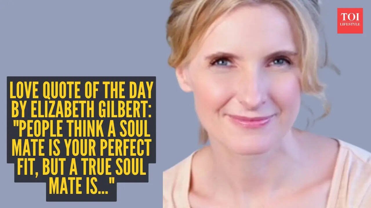 People think a soul mate is your perfect fit, but a true soul mate is...