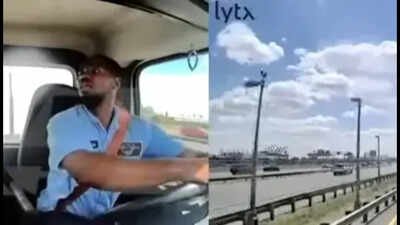 Plane hits truck while landing at Newark airport, chilling dashcam video shows what happened