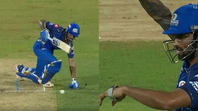 IPL 2026 | Tilak Varma's Rs 28,000 watch falls off after shot goes wrong - viral video | Cricket News