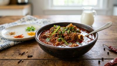 Traditional Kohlapuri mutton recipe: Authentic recipe with spicy ingredients and slow-cooked flavours |