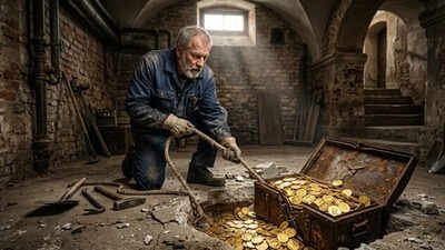 Vienna plumber becomes millionaire after tugging a rope and finding 66 pounds of hidden gold in Austria