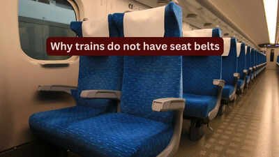 Why trains do not have seat belts
