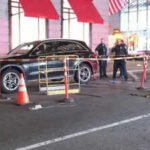 Straight from her Mercedes-Benz, woman falls into uncovered sewer hole