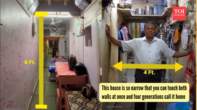 This house is so narrow that you can touch both walls at once and four generations call it home |