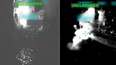 Watch: US shares footage of attack on MT Jalveer in Hormuz with Indians onboard