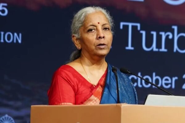 Rupee-dollar movement driven by global and domestic factors, FM Sitharaman says RBI steps in only to curb volatility