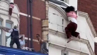 'I played cricket in India': Man who rescued girl falling from second-floor window in London says catching skills helped save her