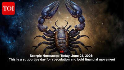 Scorpio Horoscope Today, June 21, 2026: This is a supportive day for speculation and bold financial movement