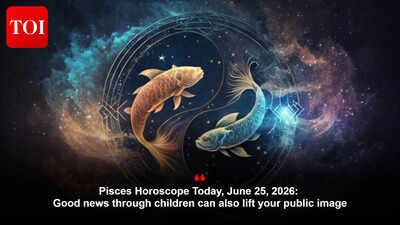 Pisces Horoscope Today, June 25, 2026: Good news through children can also lift your public image