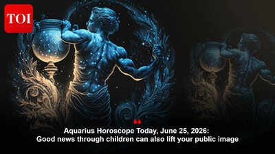 Aquarius Horoscope Today, June 25, 2026: Good news through children can also lift your public image